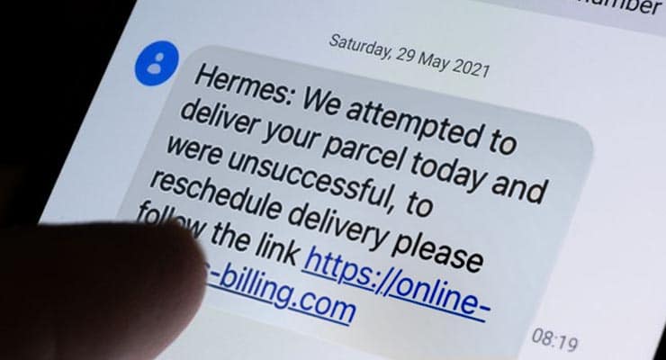 This is what can happen if fall for “we couldn’t deliver your parcel” text message