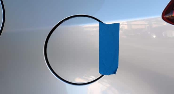 blue tape fentanyl fuel car door
