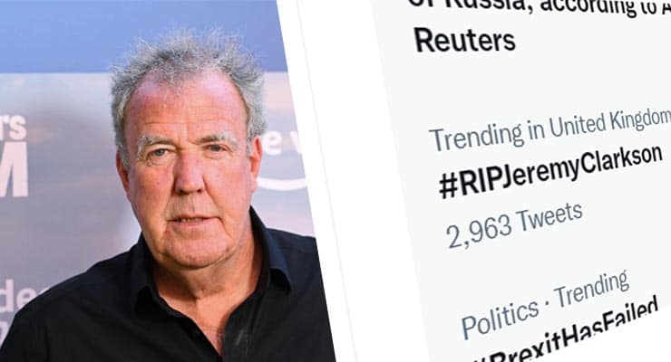 Has Jeremy Clarkson passed away as RIPJeremyClarkson trends? – Fact Check