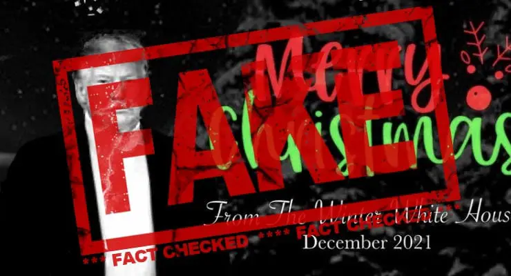 Did Donald trump release phallic Christmas card? Fact Check