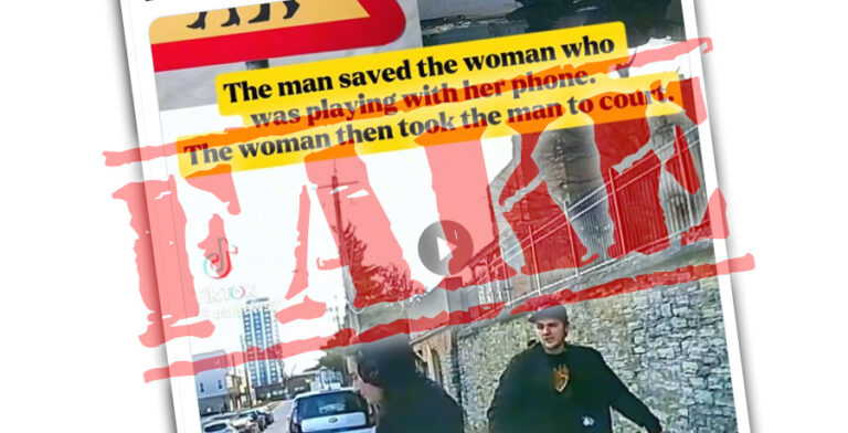 Man sued for saving woman from being run over? Another fake story amplified by AI